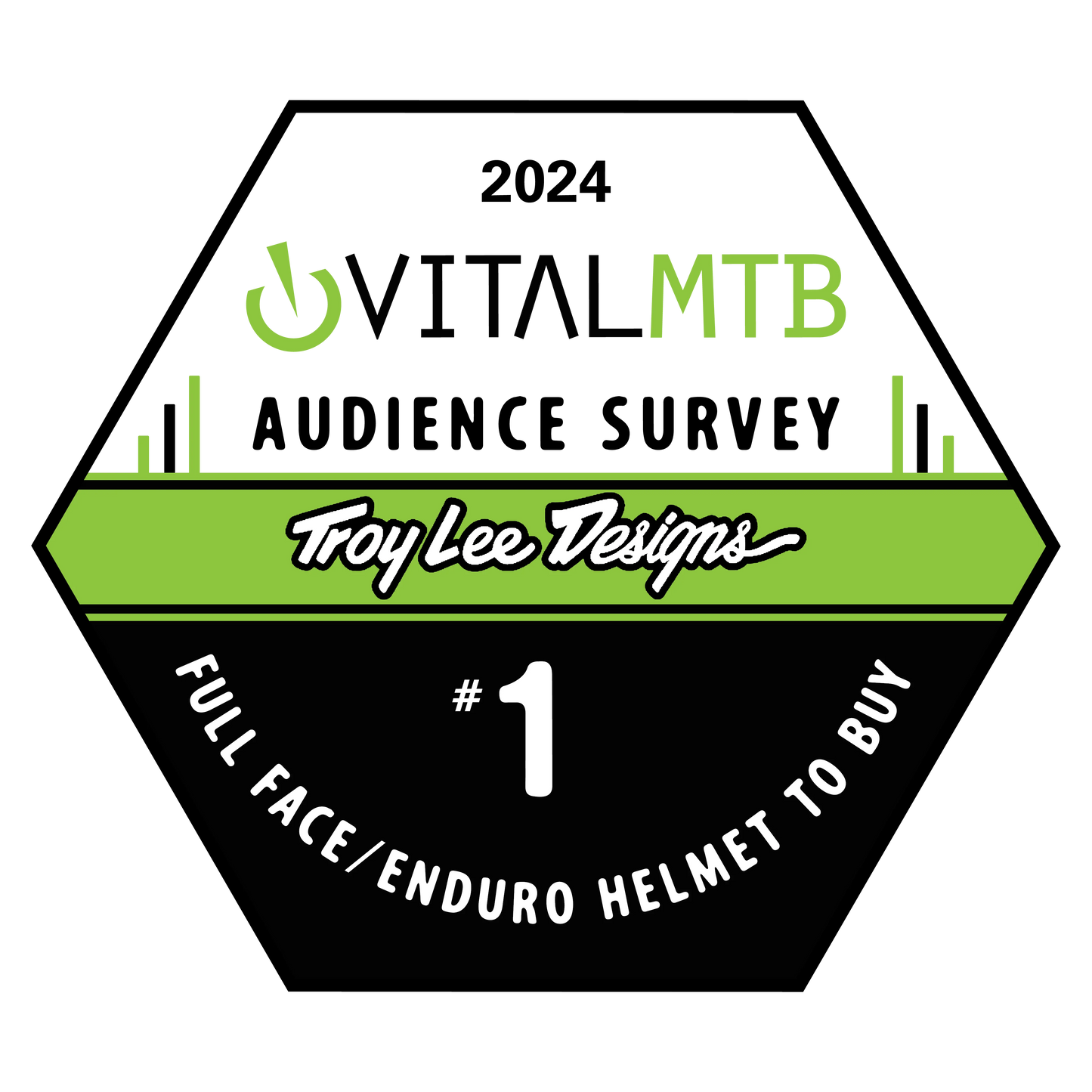 Troy Lee Designs D4 Polyacrylite Full Face Helmet - Fifty-50 - White-Red