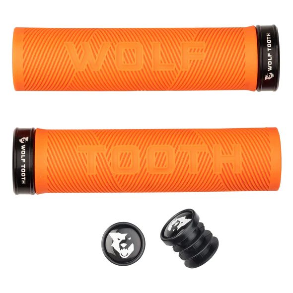 Wolf Tooth Components Echo Lock-On MTB Grips – Orange