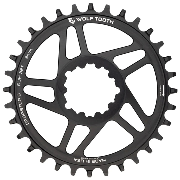 Wolf Tooth Components Direct Mount Chainring - SRAM Cranks - Black