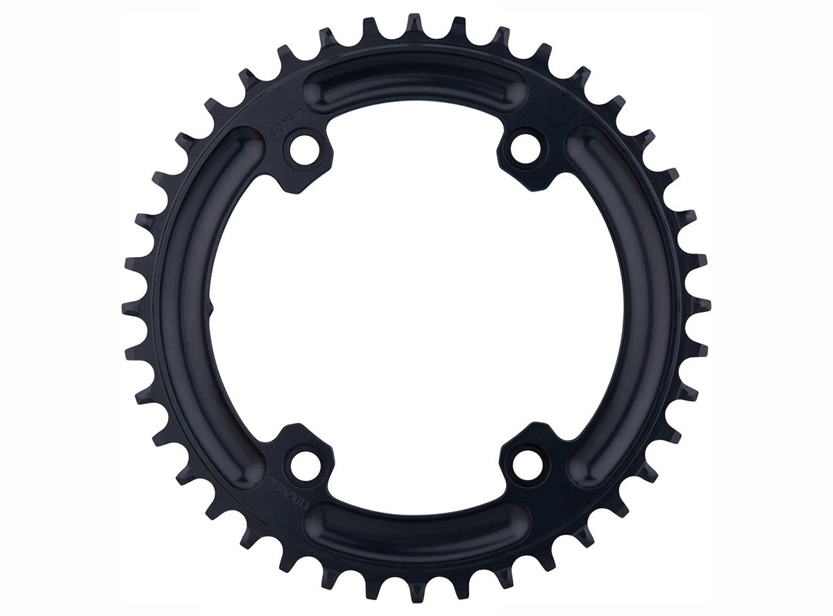 Wolf Tooth Components GRX Asymmetric 4 Bolt Road Chainring - Black