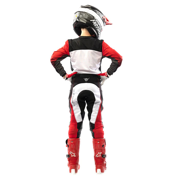 Fasthouse Grindhouse Twitch Pant - Youth - Black-Red
