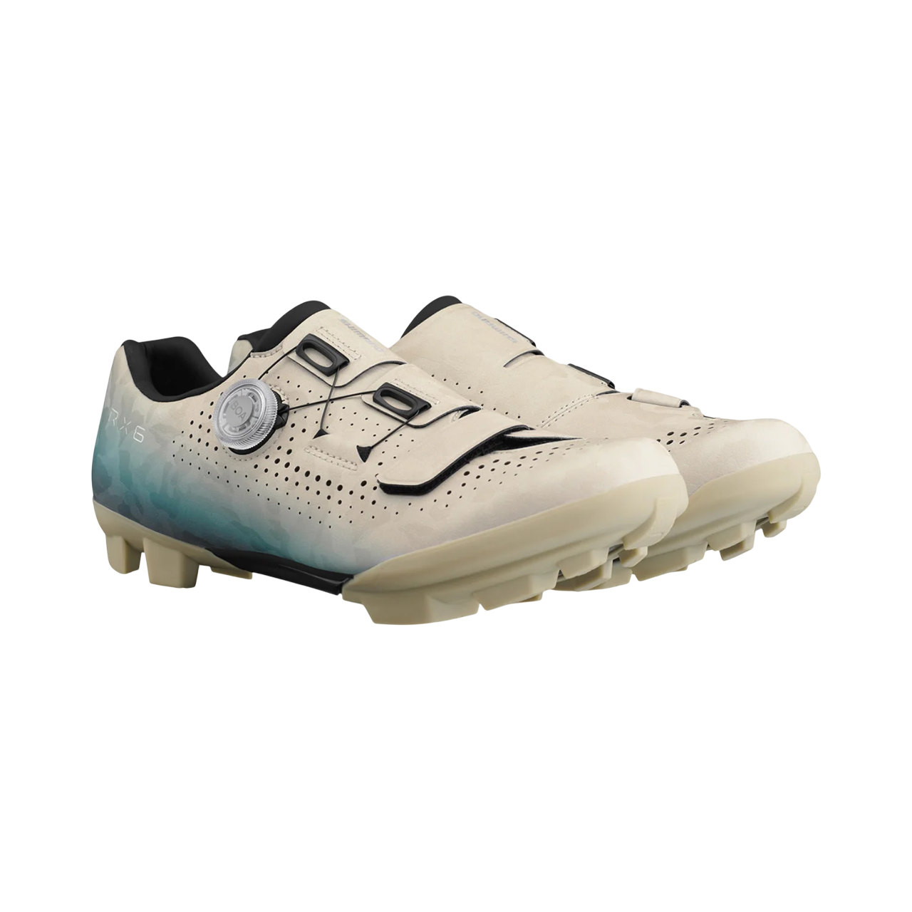 Shimano RX600 SPD Off Road Shoes - Beige-Blue