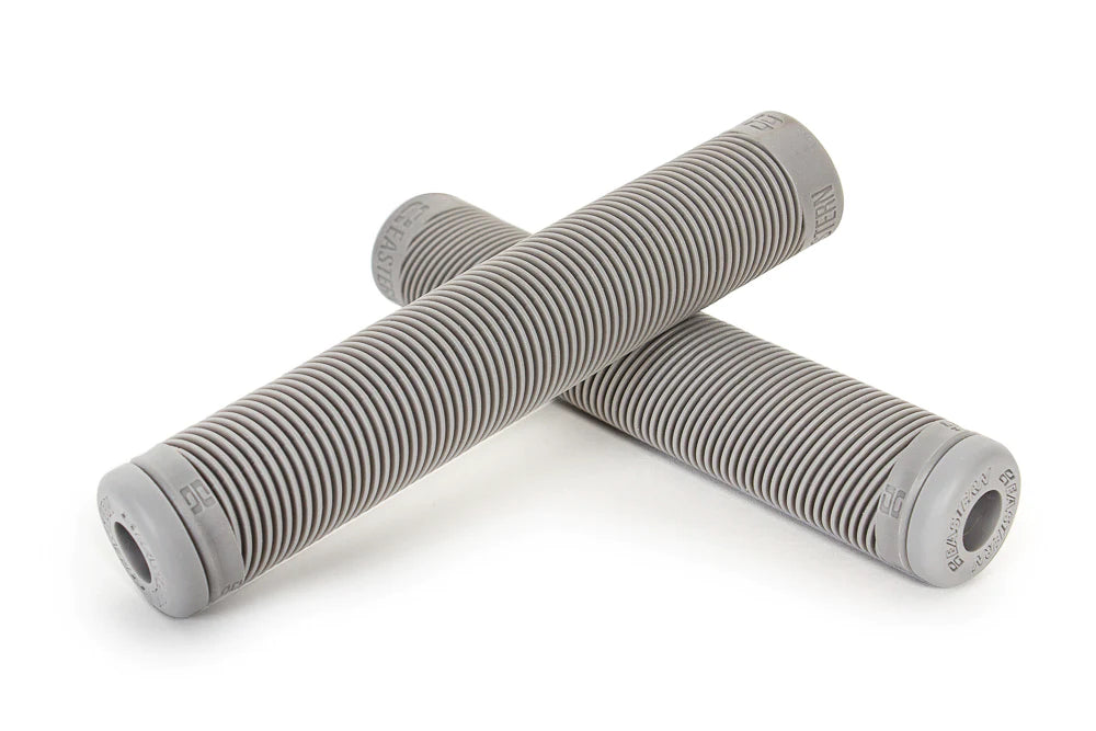 Eastern Riblet Flangeless BMX Grips - Gray