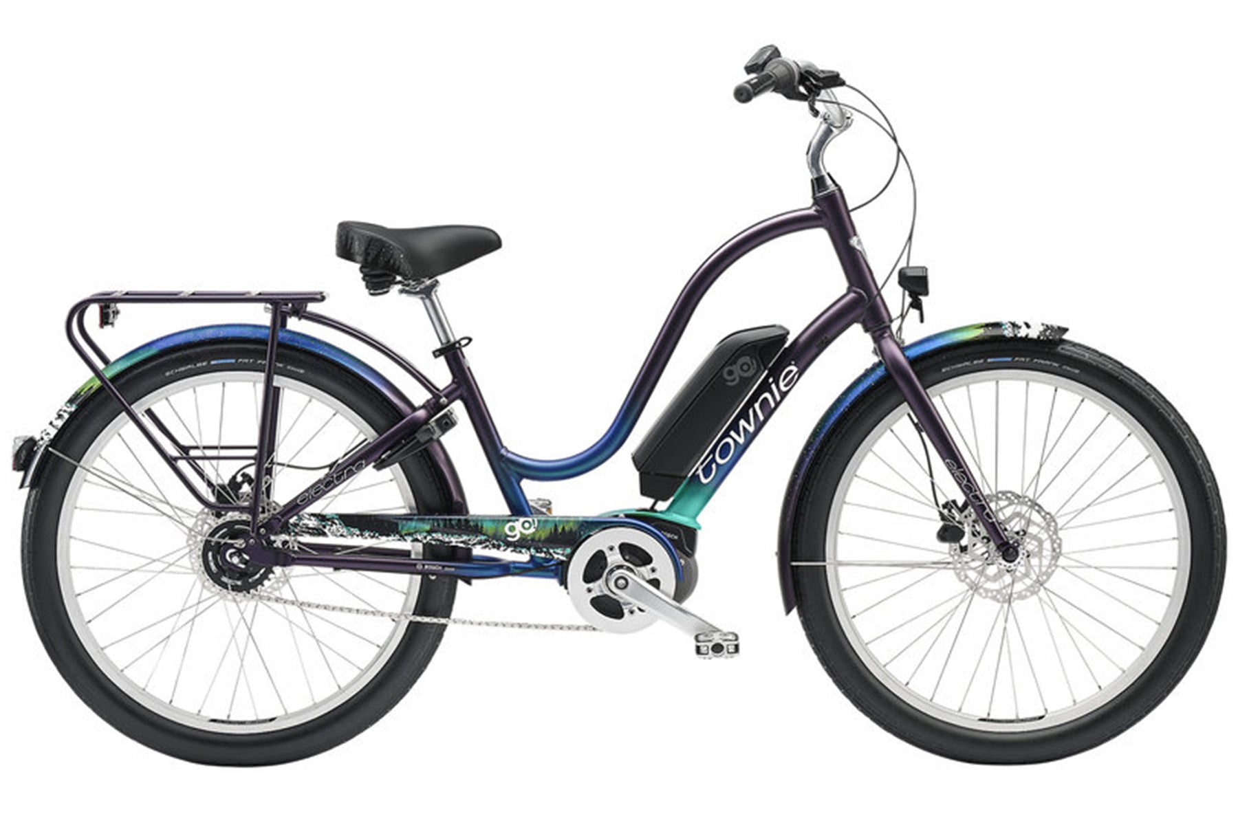 ladies electra townie bicycle Electra Townie Go! 5i 26 EQ Step-Thru - Matt Violet Fade