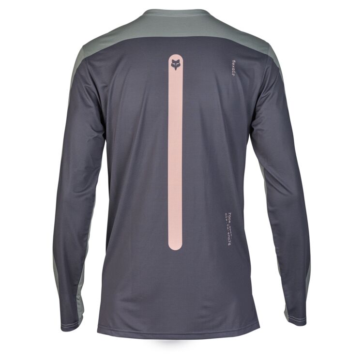 Fox Racing Flexair Long Sleeve MTB Race Jersey - Aviation - Gray Vintage