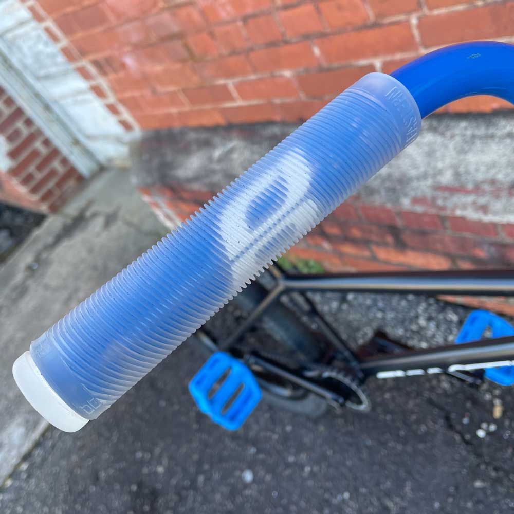 Eastern Riblet Flangeless BMX Grips - Clear