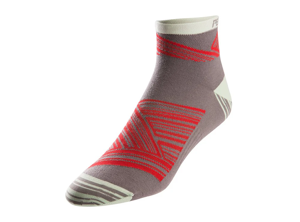 Pearl Izumi Elite Low Cuff Sock - Womens - Mist Green Hatch