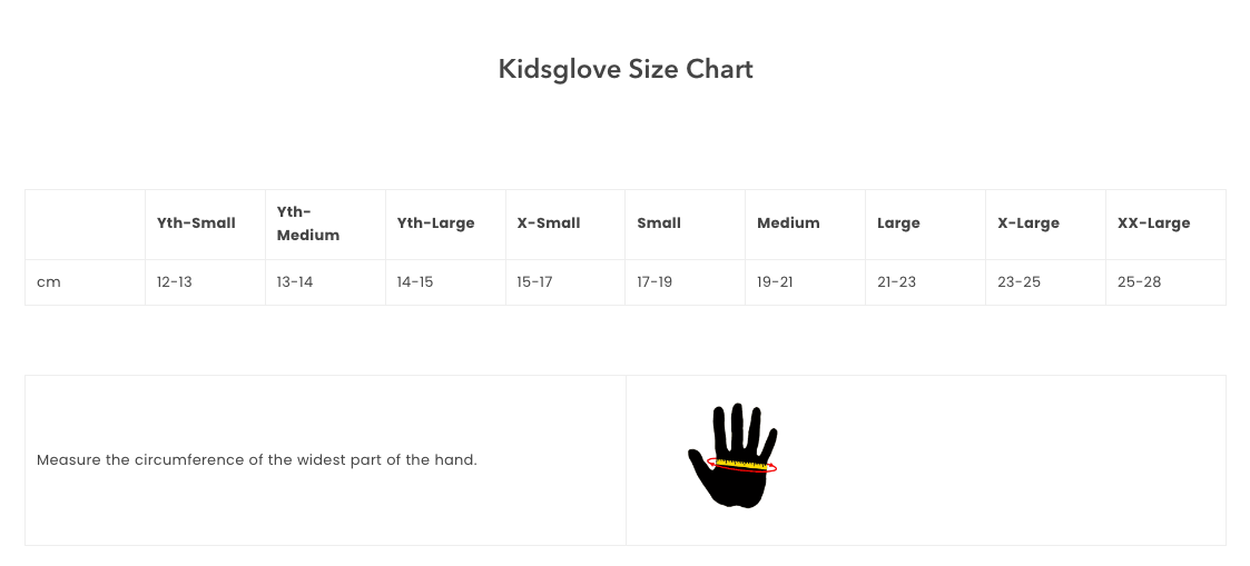 Royal Core MTB Glove - Youth - Skin Blue-Black