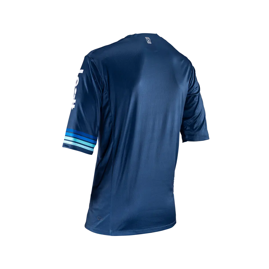 Leatt Enduro 3.0 Short Sleeve MTB Jersey - Denim - 2024