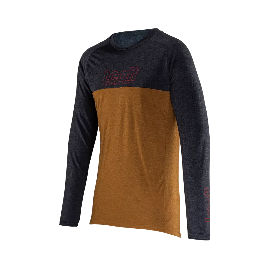 Leatt Gravity 2.0 Long Sleeve MTB Jersey - Peanut - 2024