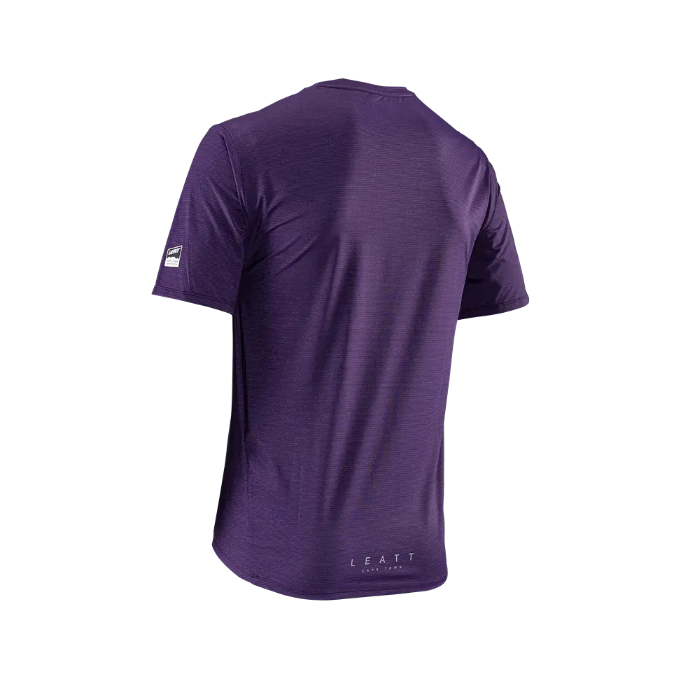 Leatt Trail 1.0 X-Flow Short Sleeve MTB Jersey - Velvet - 2024