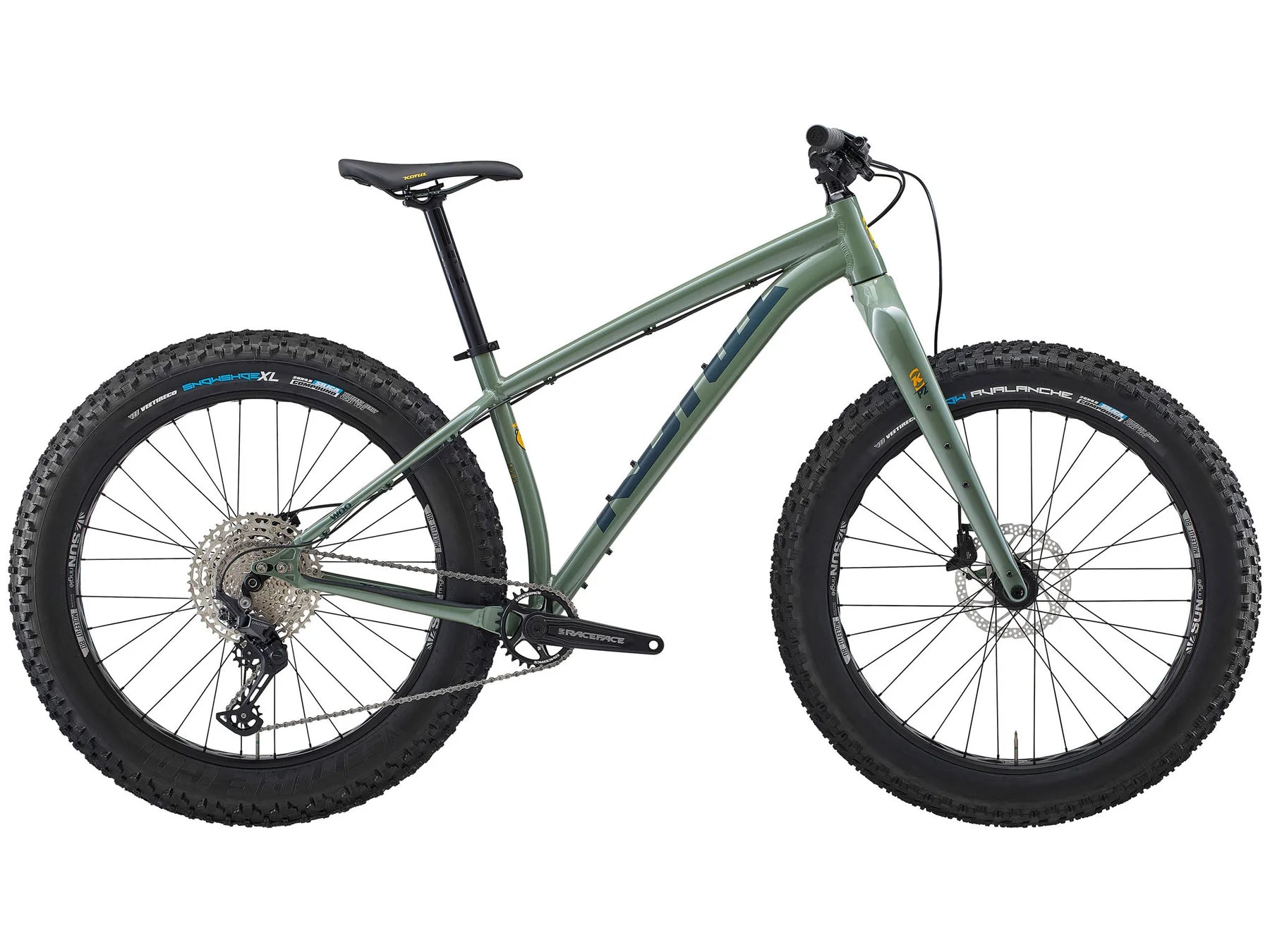 Kona Woo 26 Fat Bike - Metallic Green - 2025 – Cambria Bike