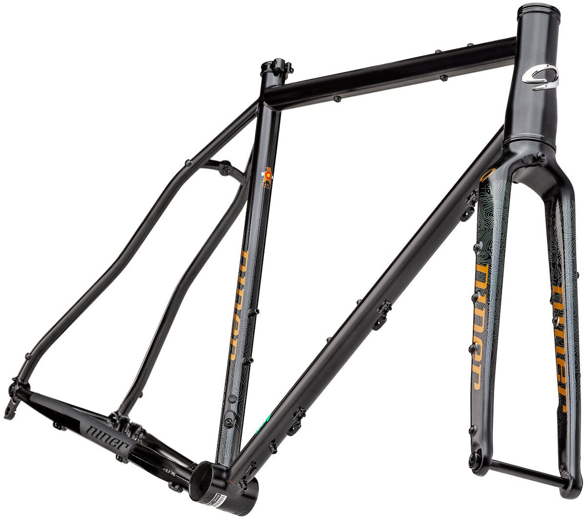 Niner RLT 9 Steel Frameset - Black-Bronze - 2021