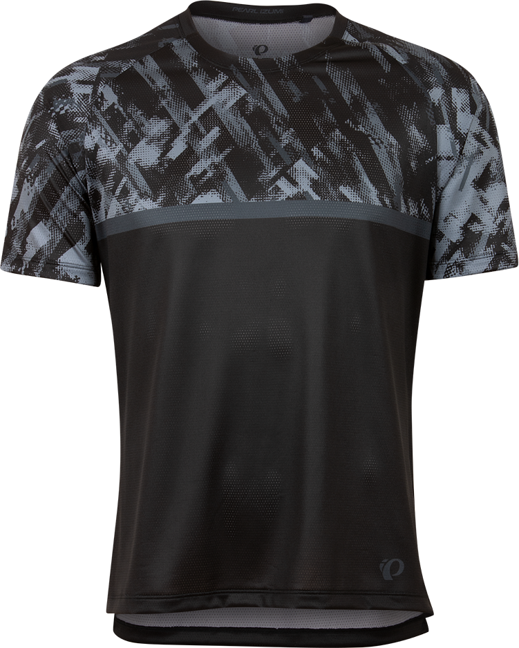 Pearl Izumi Summit Short Sleeve MTB Jersey - Black-Dark Ink Disrupt