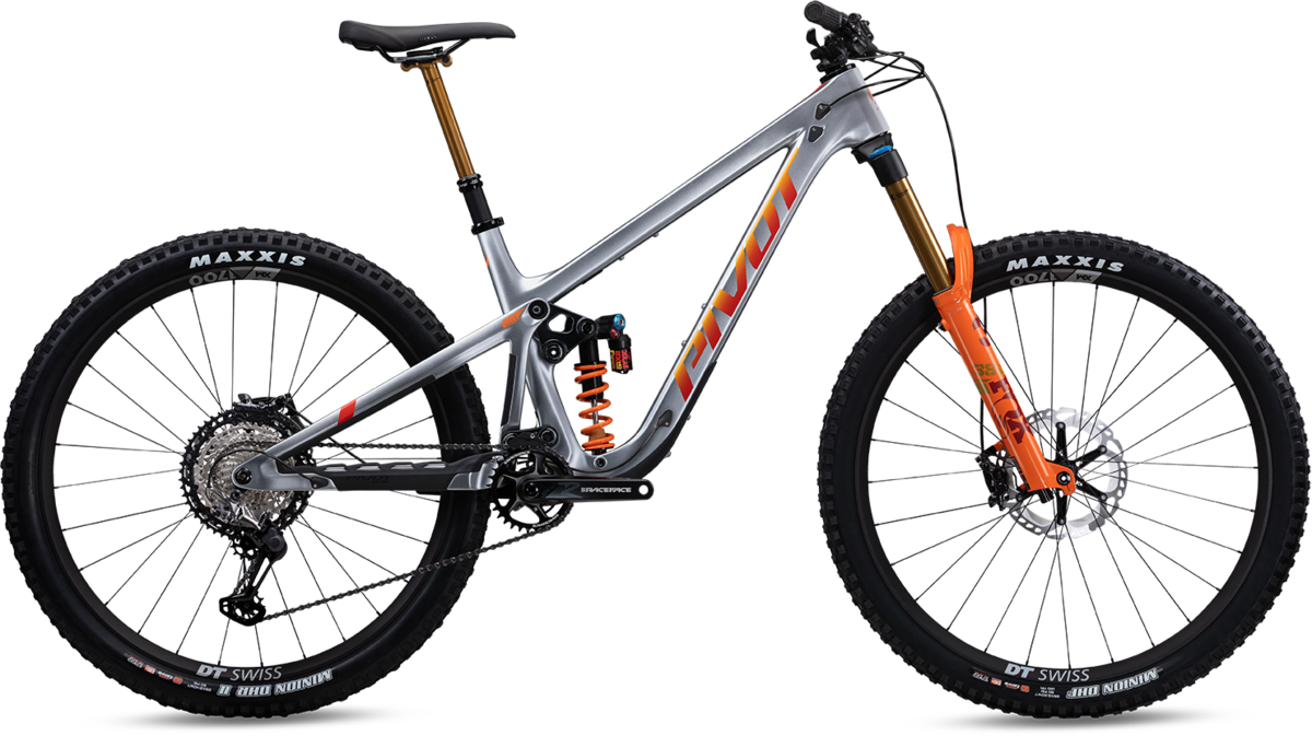 【新品希少27.2mmピボタル】ダーカスワン ピスト fgfs トリック mtb Pivot Firebird 29 - Pro XT/XTR - DHX2 - Silver Sunrise - 2023