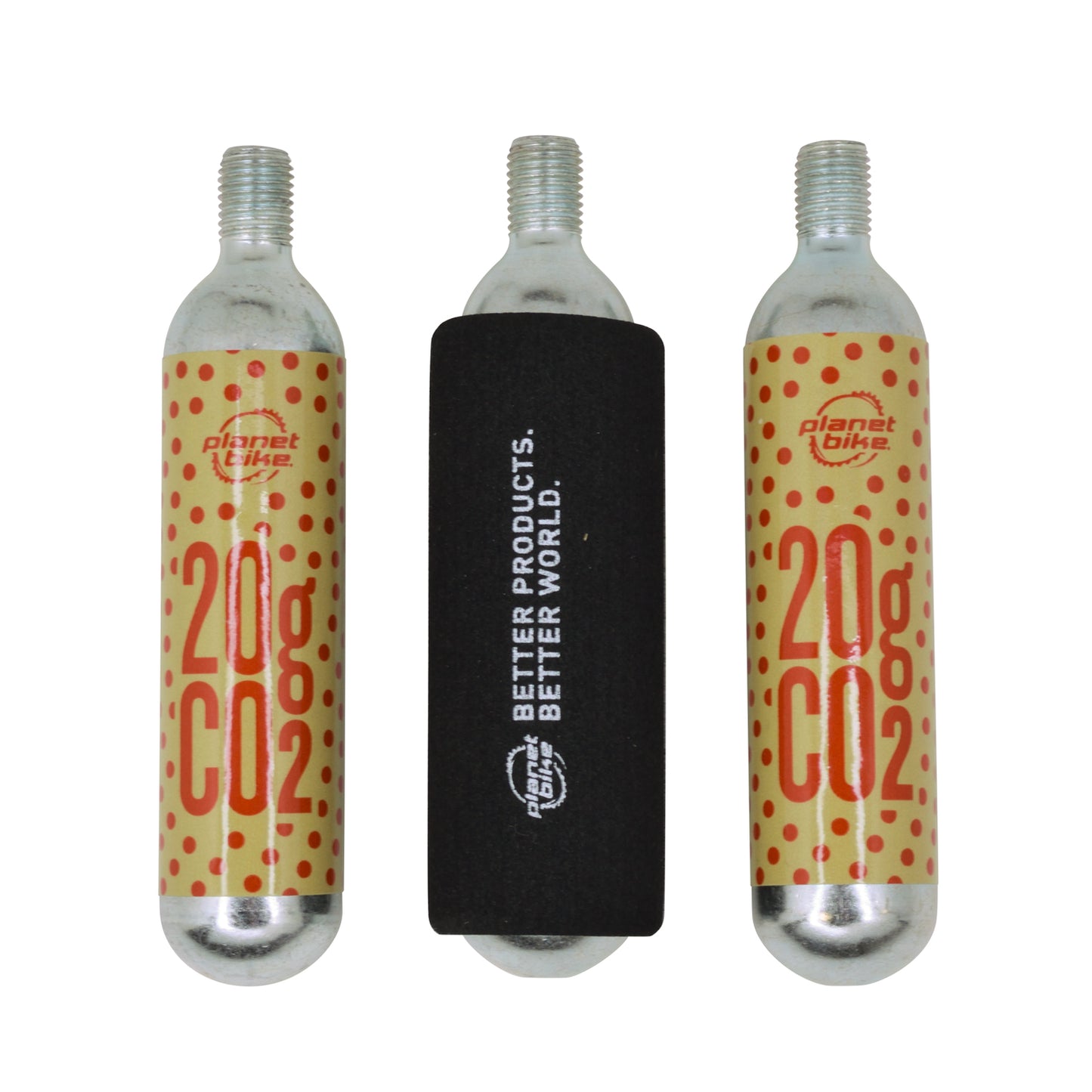 Planet bike 20g Threaded CO2 Cartridge - 3 pack