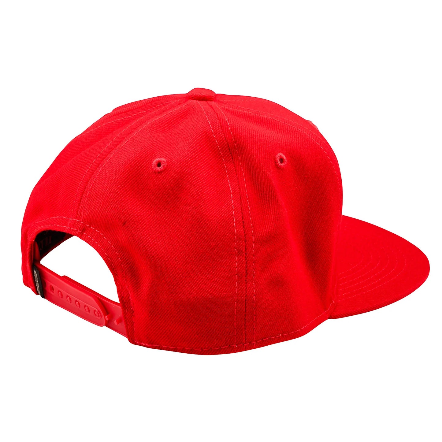 Troy Lee Designs Badge Flat Bill Snapback Hat - Team Red