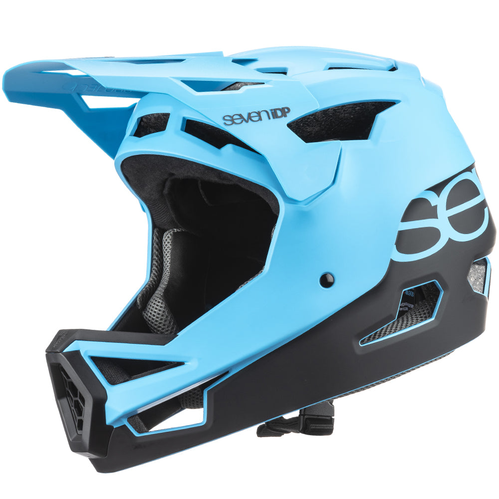 7 iDP Project 23 ABS Full Face Helmet - Matt Ocean Blue-Black