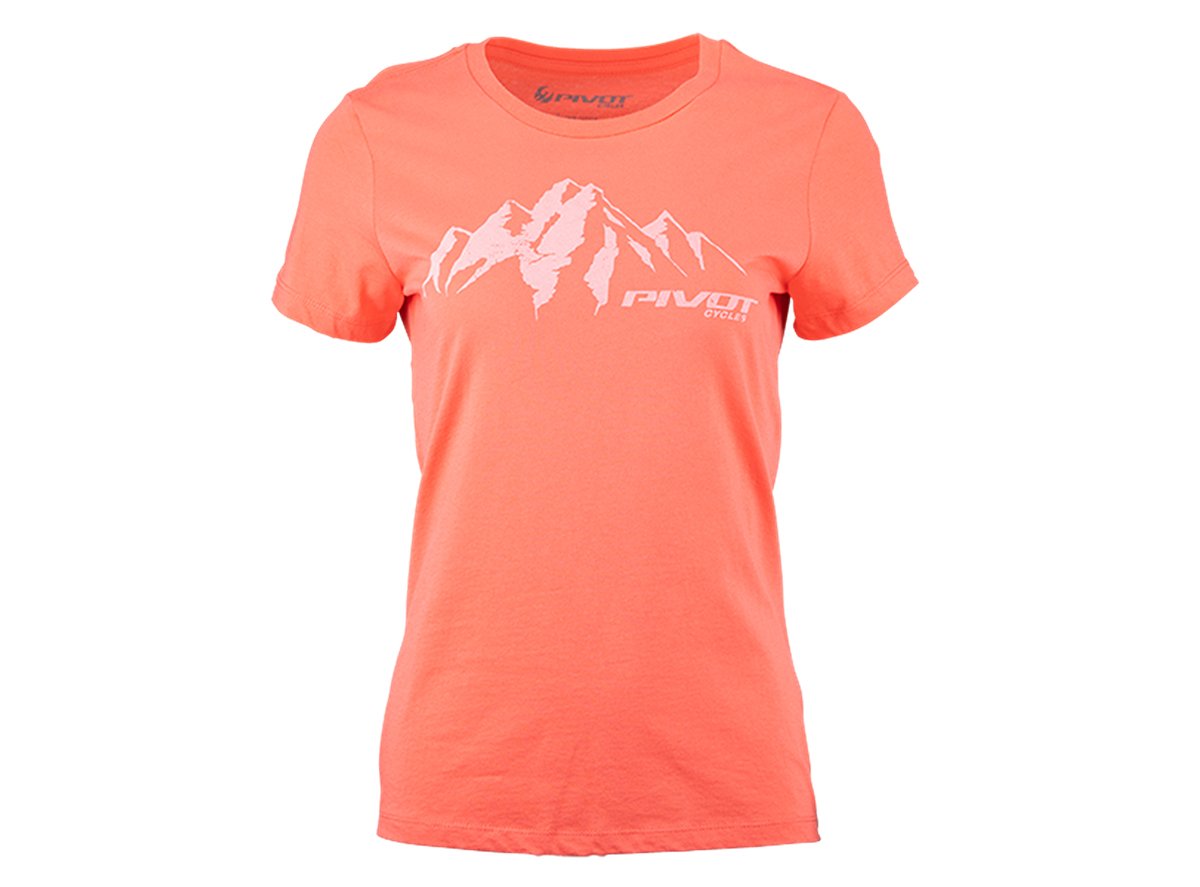Pivot Alpine Short Sleeve Tee - Womens - Coral Coral Small
