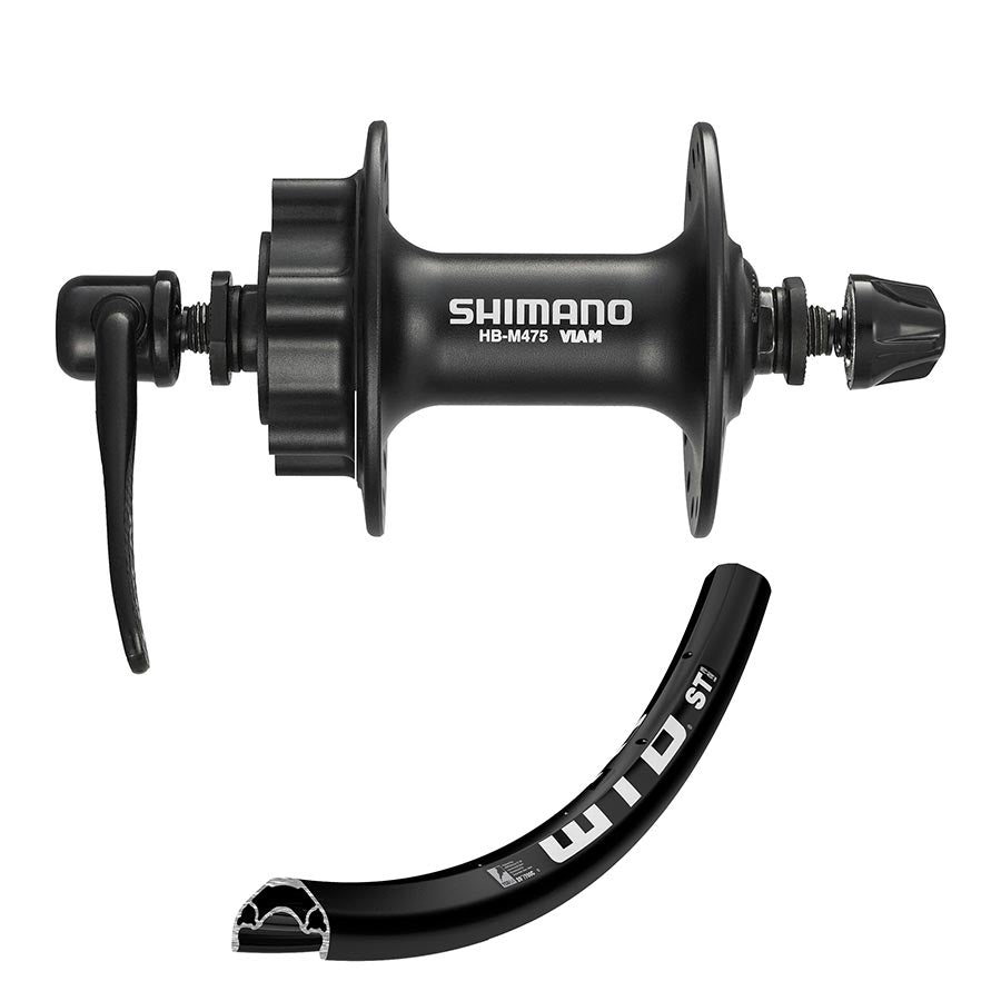 Shimano M475 on WTB STi23 29" MTB Wheel - Front