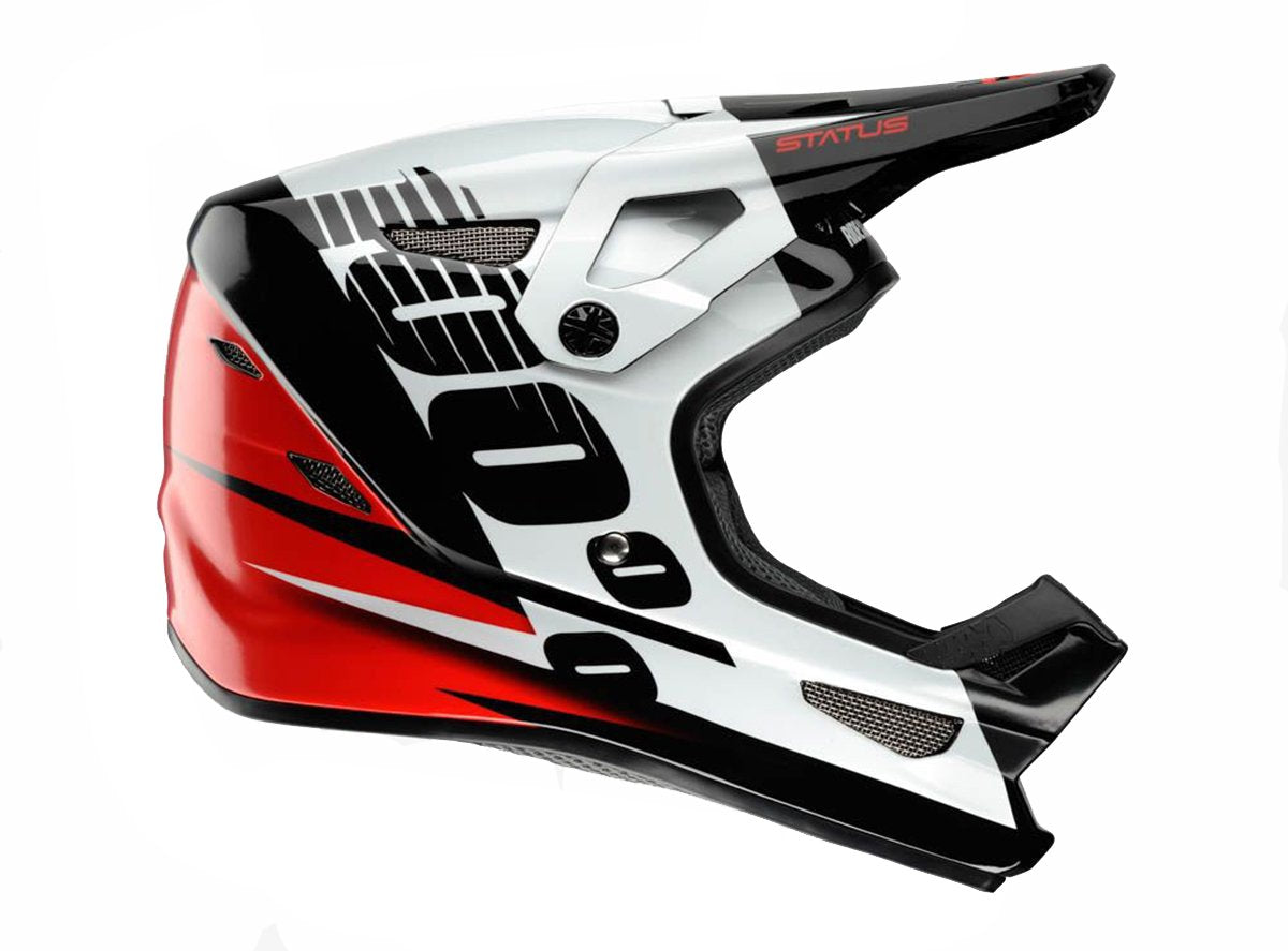 100% Status DH/BMX Full Face Helmet - Kelton Red Kelton Red X-Small