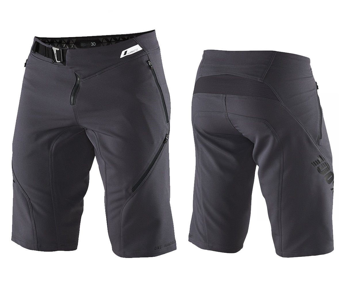 100% Airmatic All Mountain Short - Charcoal Charcoal 28"