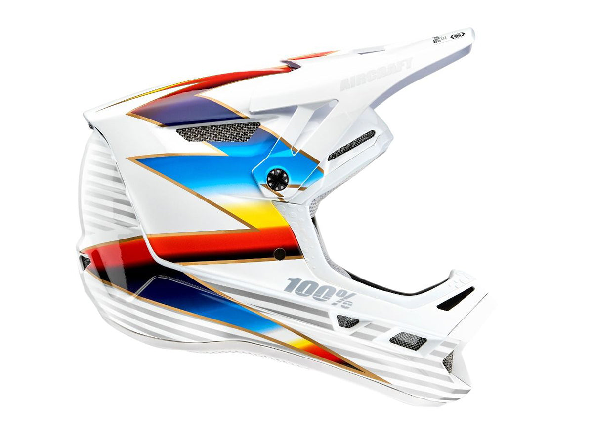 100% Aircraft Composite Full Face Helmet - Knox White Knox White X-Small