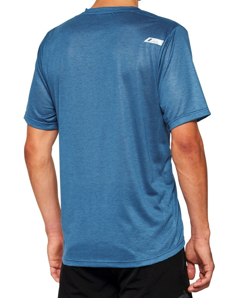 100% Airmatic Mesh Short Sleeve MTB Jersey - Slate Blue