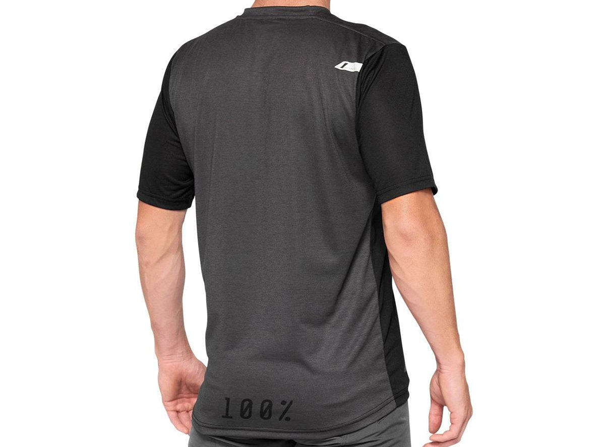 100% Airmatic Short Sleeve MTB Jersey - Black-Charcoal - 2021