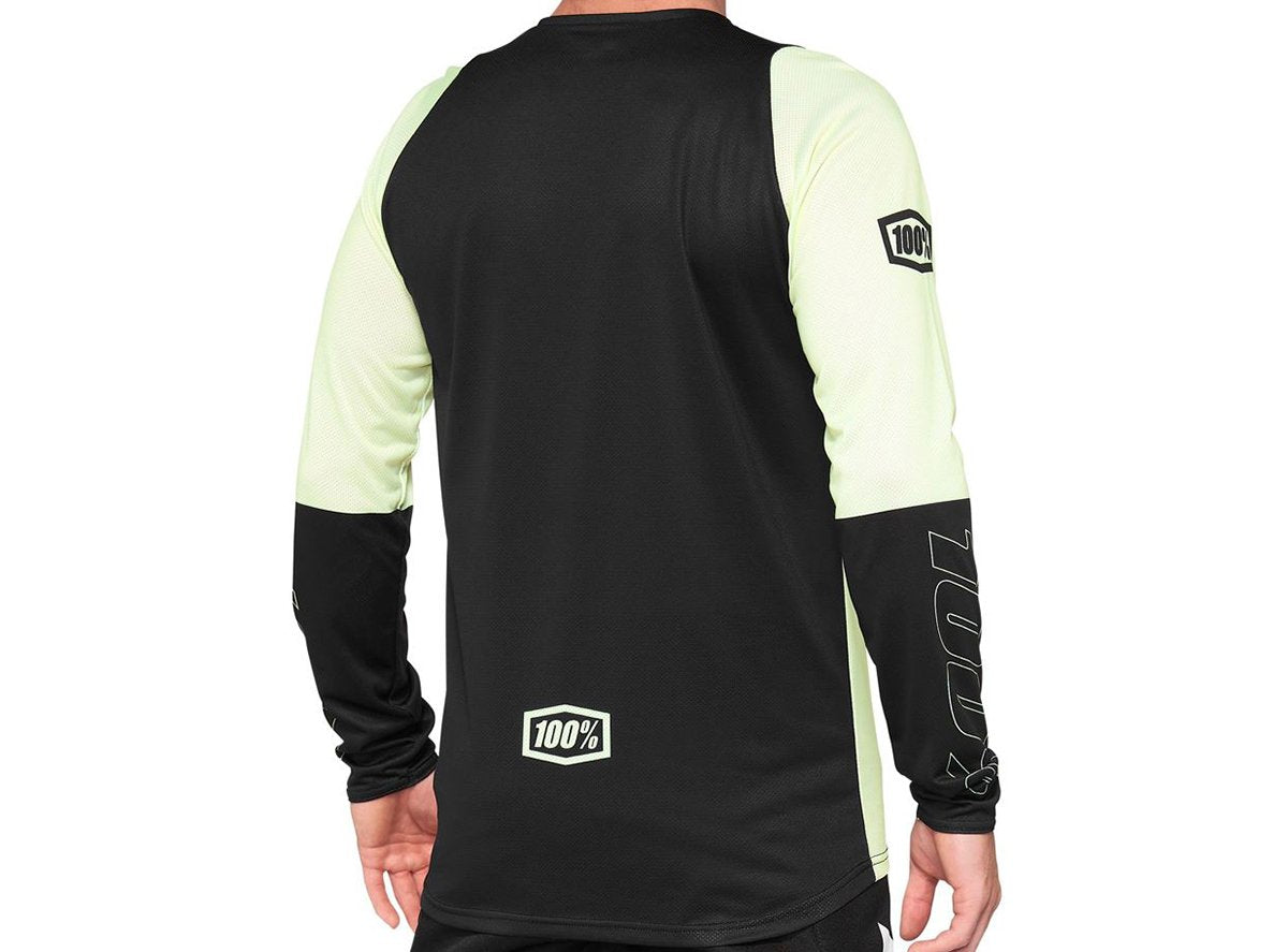 100% R-Core Long Sleeve MTB Jersey - Yellow-Black