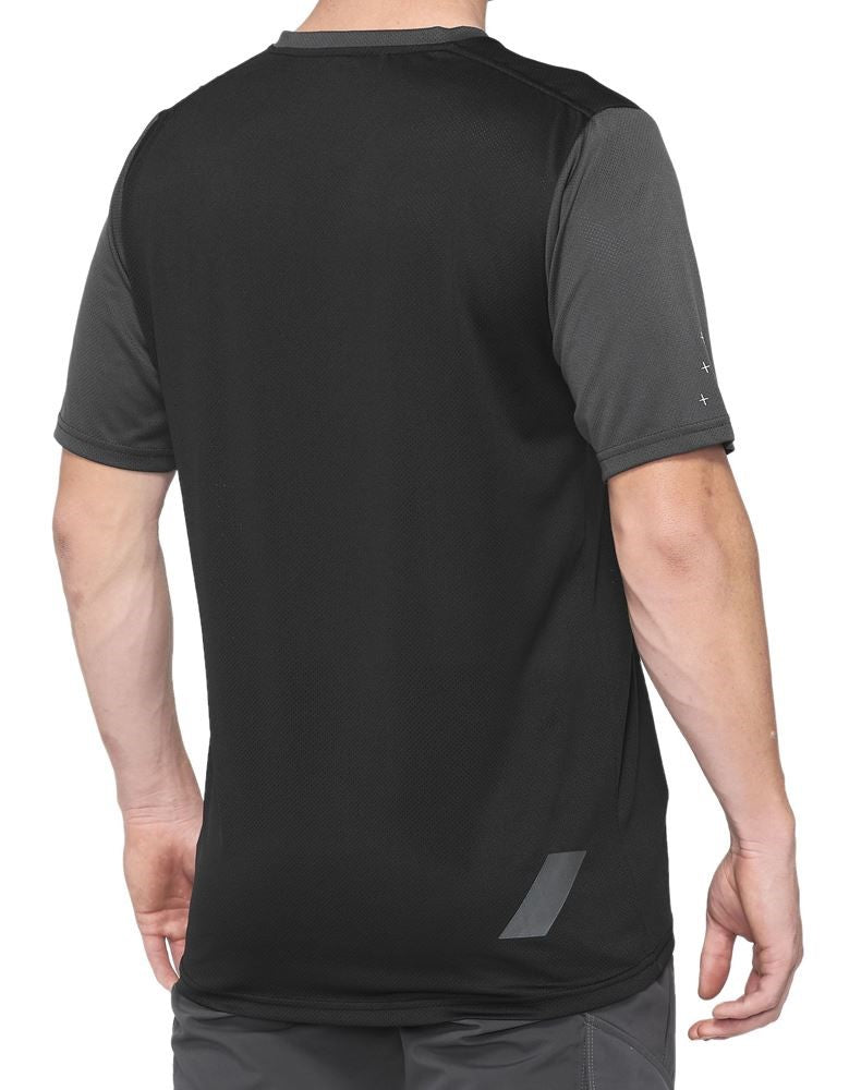 100% Ridecamp Short Sleeve MTB Jersey - Black-Charcoal - 2022