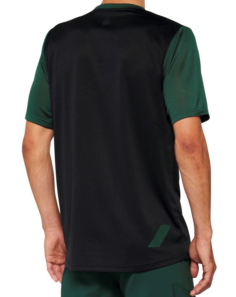 100% Ridecamp Short Sleeve MTB Jersey - Forest Green