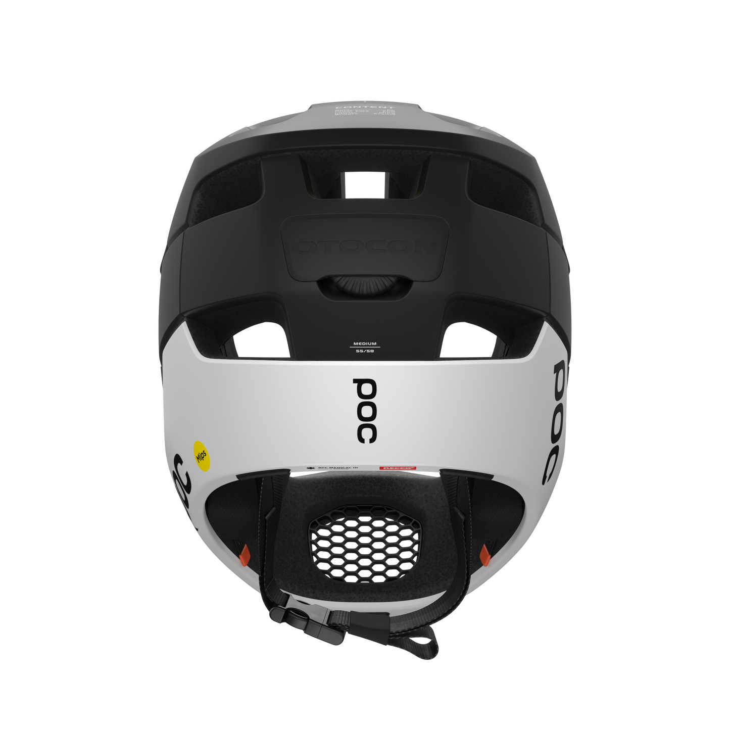 POC Otocon Race MIPS Full Face Helmet - Uranium Black-Hydrogen White Matt