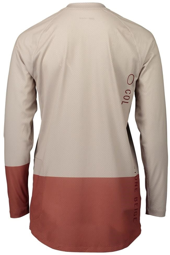 POC Pure Long Sleeve MTB Jersey - Womens - Light Sandstone Beige-Himalayan Salt