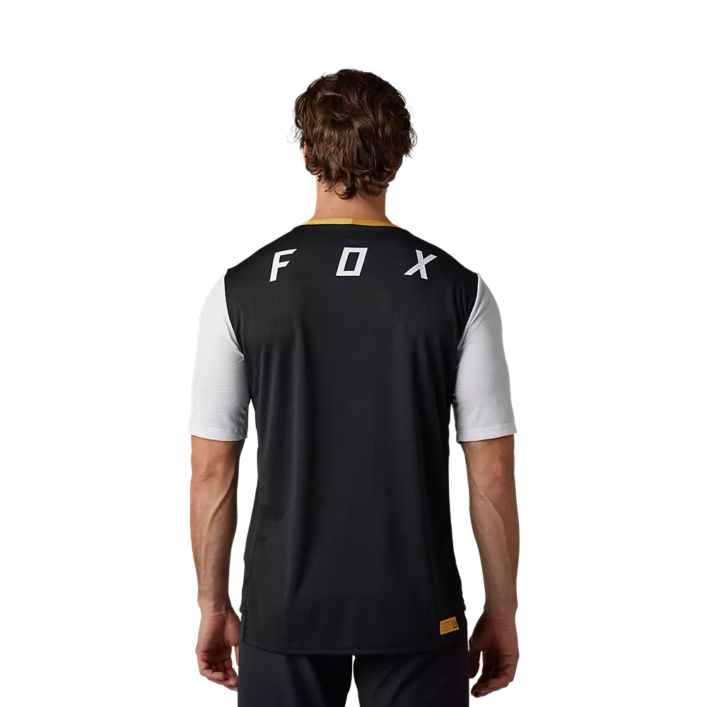 Fox Racing Defend Short Sleeve MTB Jersey - Aurora - Black-White