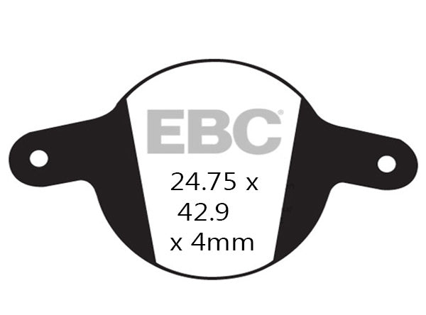 EBC Magura Clara 01+/Louise 02+ Disc Brake Pads - Red Red DH - High Friction Downhill