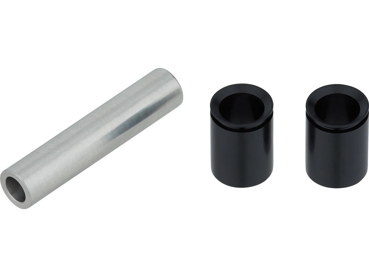 RockShox Rear Shock Mounting Hardware - 3 Piece - 1/2" - M8 - Stainless Steel Silver - Black 57.0mm