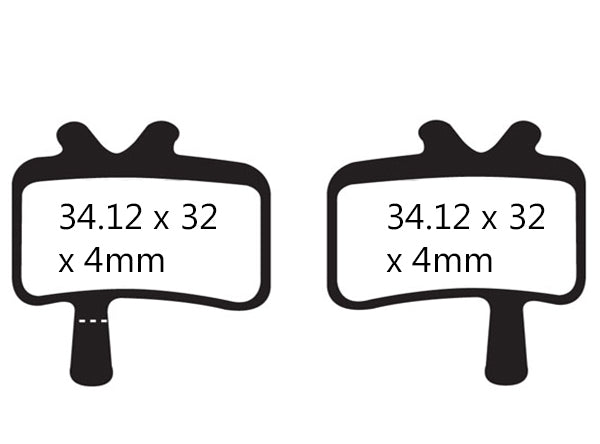 EBC Avid Juicy/BB7 Disc Brake Pads Red High Friction - DH