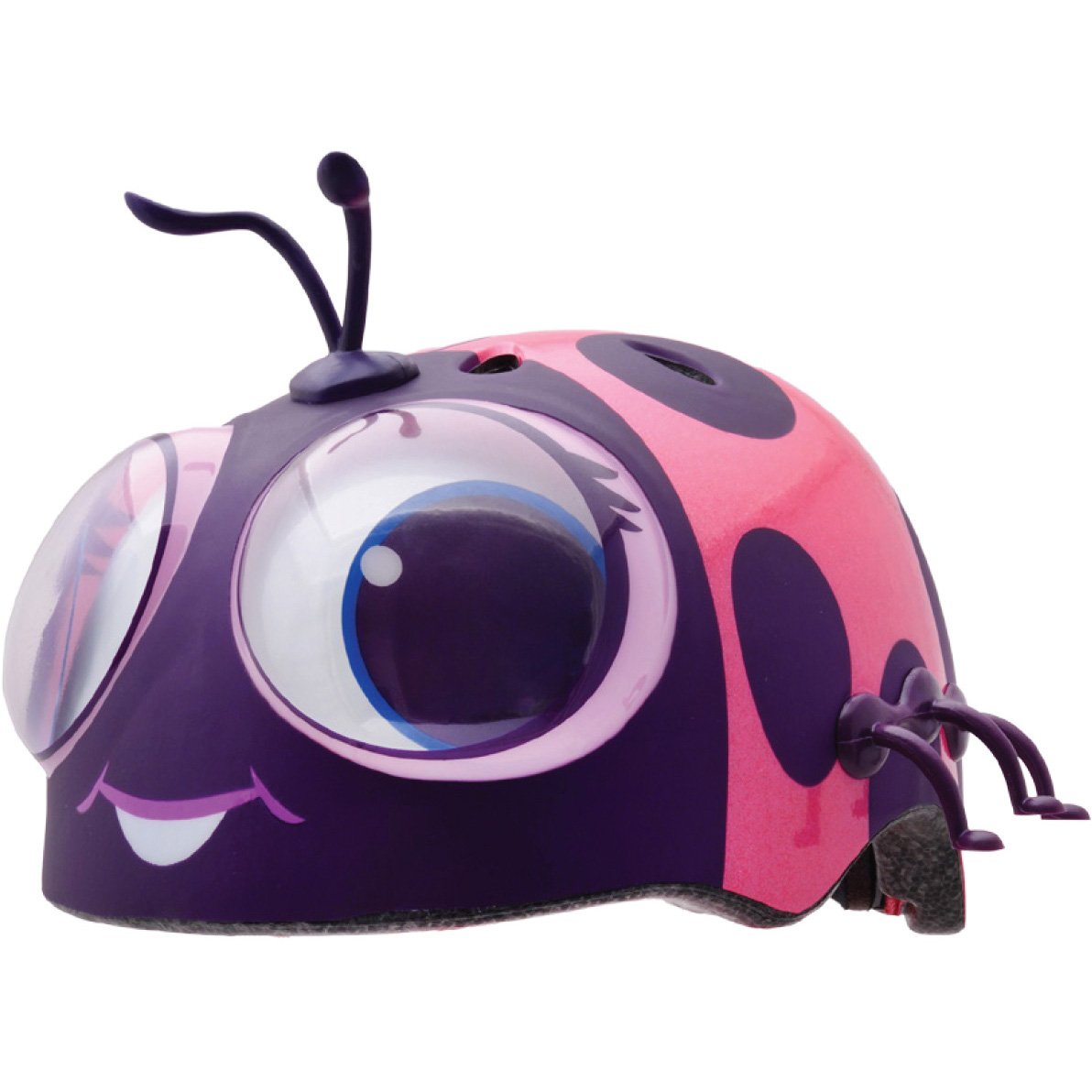C.Preme Raskullz Toddler Safety Helmet - 3 Plus - Googly Lady Bug