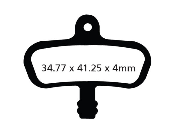 EBC Avid Code 07-10 Disc Brake Pads Red High Friction - DH