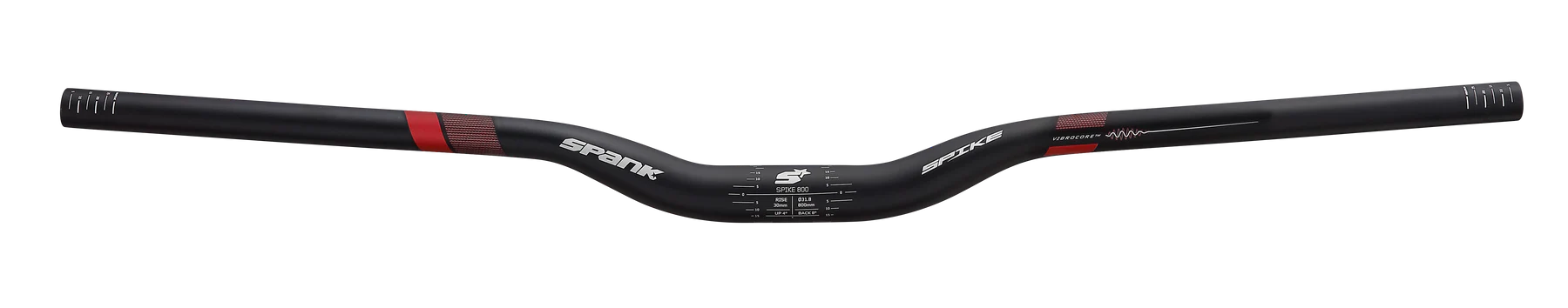 Spank Spike 800 Race Team Vibrocore Handlebar Black-Red