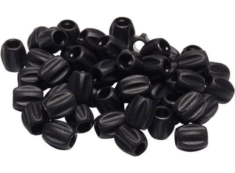 Jagwire Mini Tube Tops Protectors - Black Black 50 Pieces