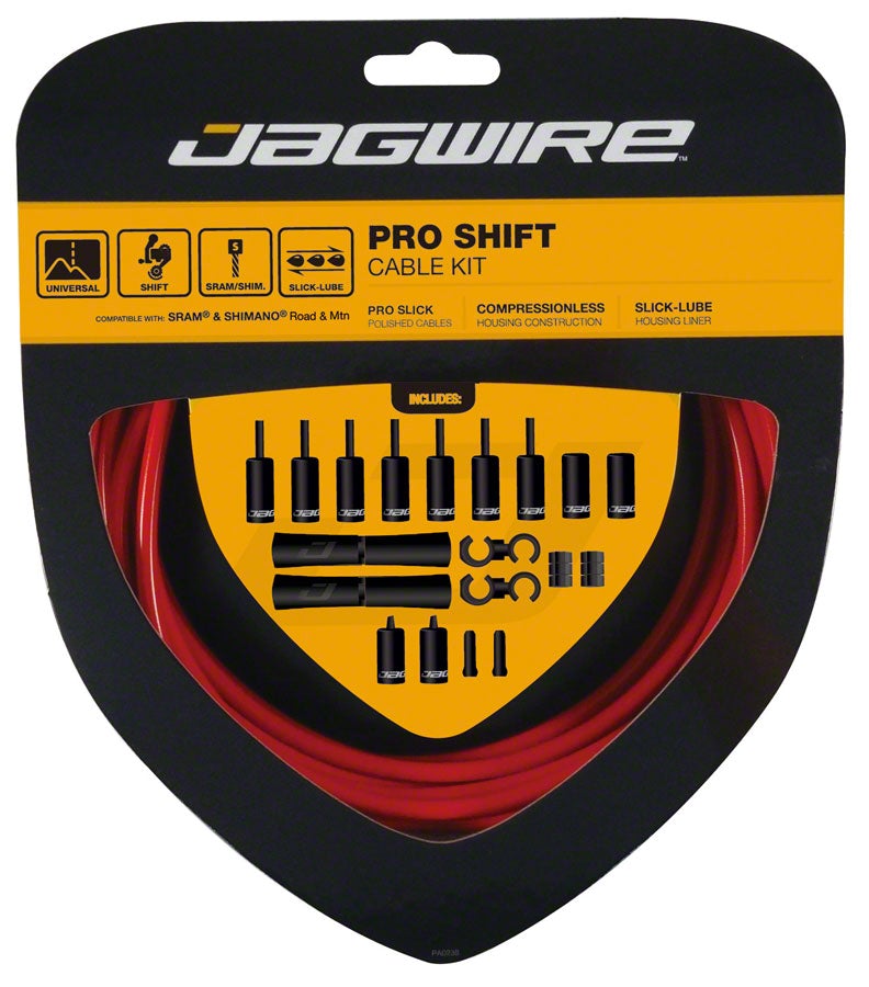 Jagwire 2x Pro Shift Kit - Red Red