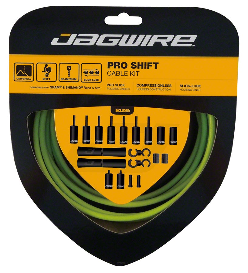 Jagwire 2x Pro Shift Kit - Organic Green Organic Green