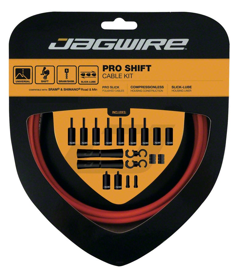 Jagwire 2x Pro Shift Kit - Orange Orange