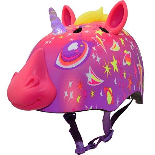 C.Preme Raskullz Child Safety Helmet - 5 Plus - Super Lazer LED-Pink Super Lazer LED - Pink One Size