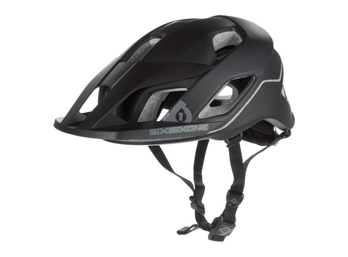 SixSixOne Evo AM Helmet: Black Gray XS SM SixSixOne Evo AM Helmet: Black Gray XS SM