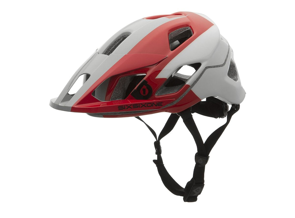 661 mountain bike helmet SixSixOne EVO AM Helmet: White Red XS SM