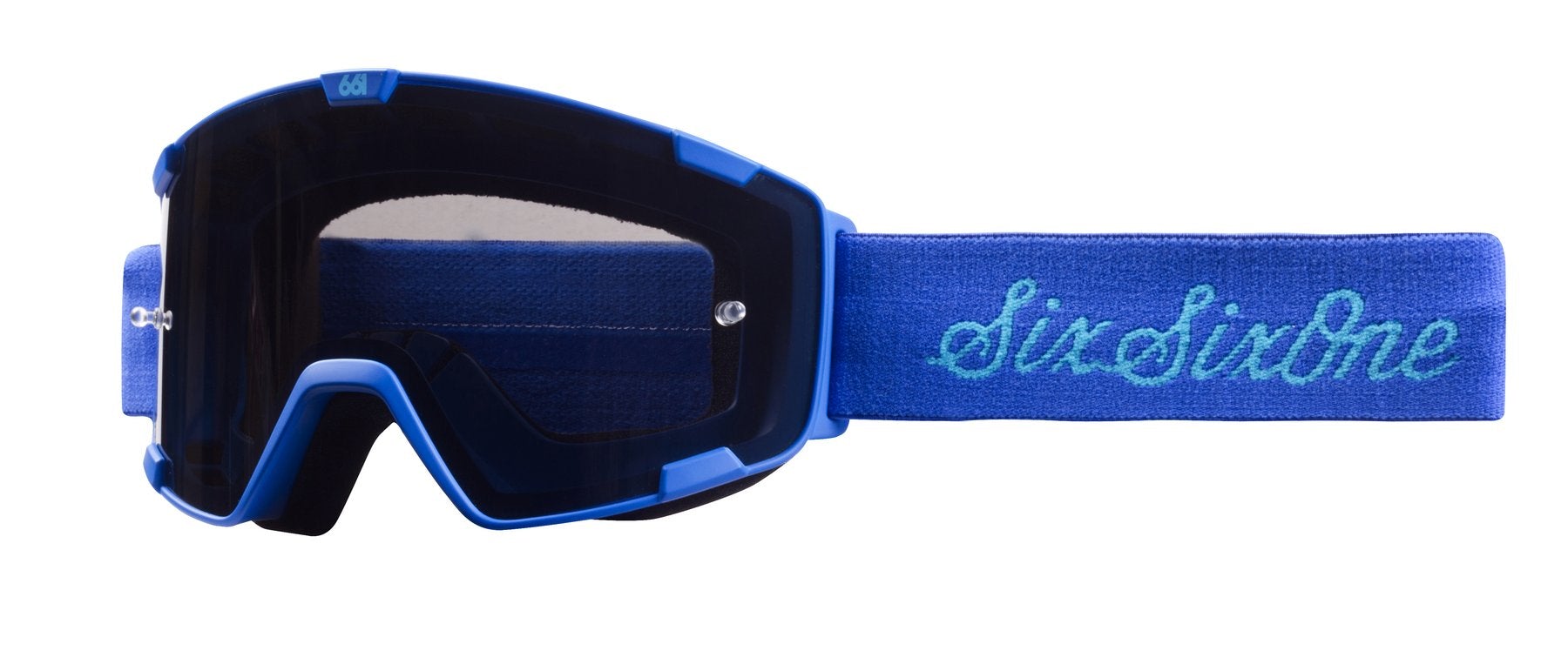 blue mtb goggles SixSixOne Radia Goggle Large Blue (Smoke Mirror)