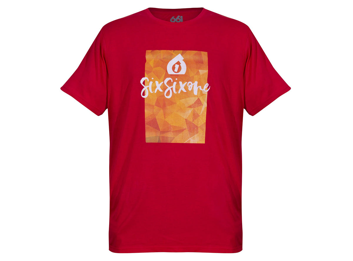 661 Script Tee - Red Red Small
